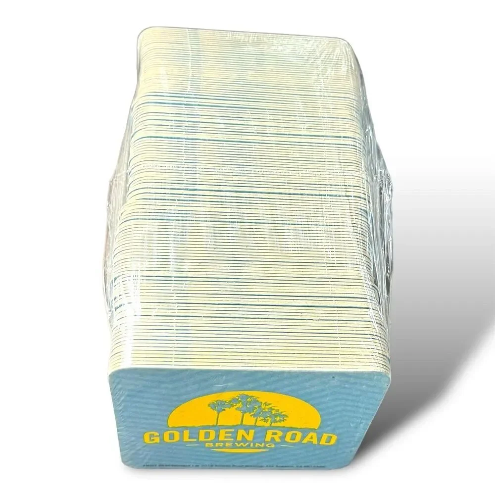 Golden Road Brewing Blue Cardboard Beer Coasters 100